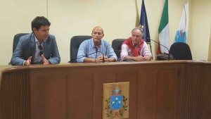 Tavolo relatori - Geom. Marangi, Ing. Vuoto, Prof. Blumetti