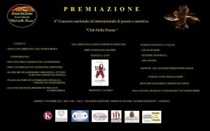 premiazione club della poesia