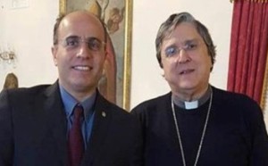 Mario Stellato e il Vescovo