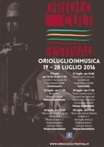 [ORIOLO CULT FESTIVAL] ORIOLUGLIO IN MUSICA