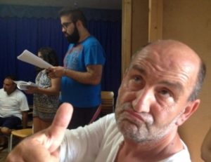 Teatro popolare durante le prove
